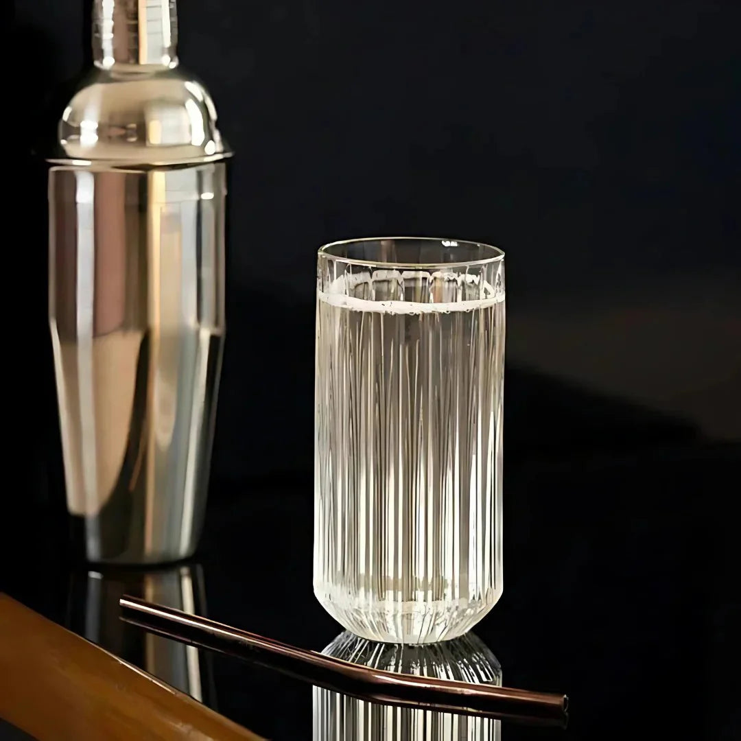 Ribbed Hi-Ball Glass (Set Of 6)