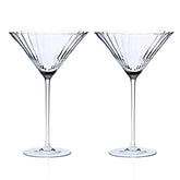 Ribbed Martini Glass (Pack Of 2)