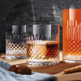 Made In Italy -Diamante DOF Crystal Whiskey Glass - Set Of 4