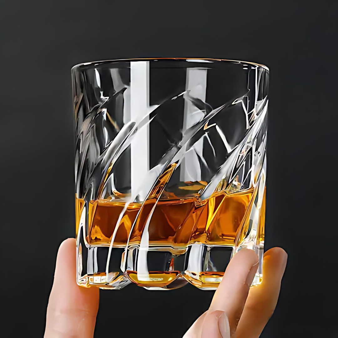 Rotating Crystal Whiskey Glass (Set Of 6) Rotating Crystal Whiskey Glass (Set Of 6)