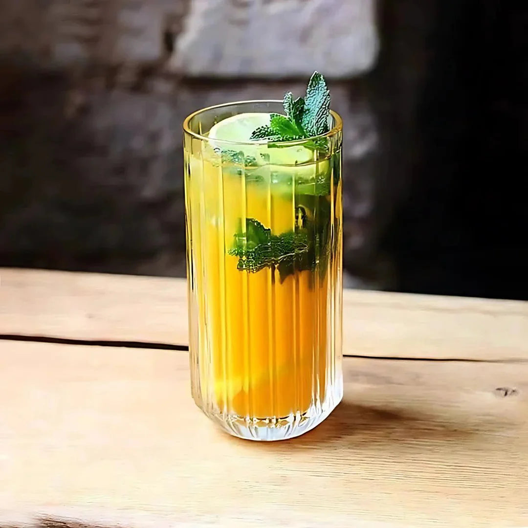 Ribbed Hi-Ball Glass (Set Of 6) Ribbed Hi-Ball Glass (Set Of 6)