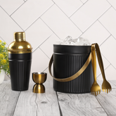 Golden Black Ice Bucket Set