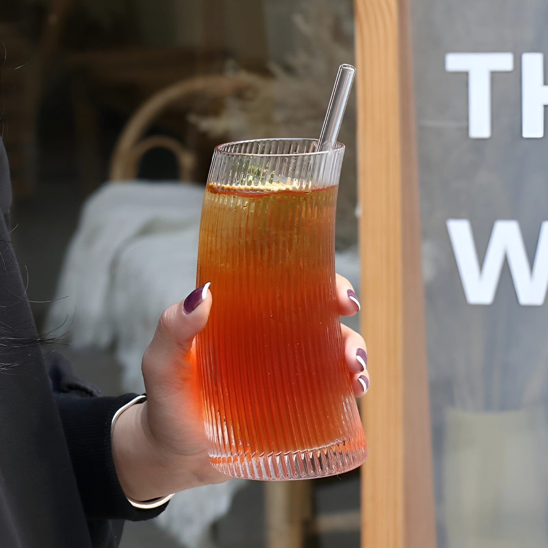 Tilted Striped Glass Big Tilted Striped Glass Big