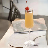 Gold Rim Champagne Glass (Pack Of 6)