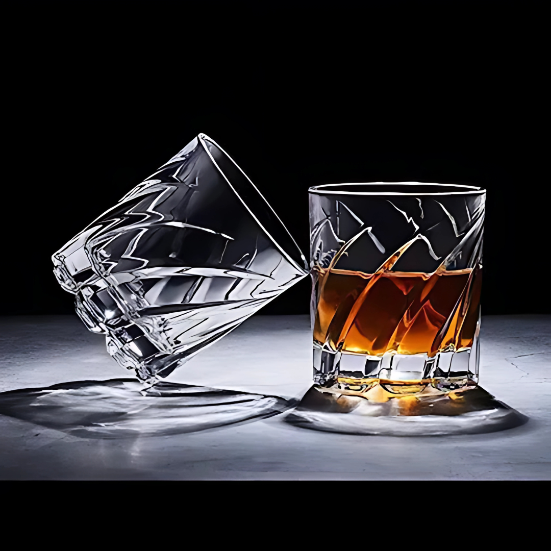 Rotating Crystal Whiskey Glass (Set Of 6) Rotating Crystal Whiskey Glass (Set Of 6)