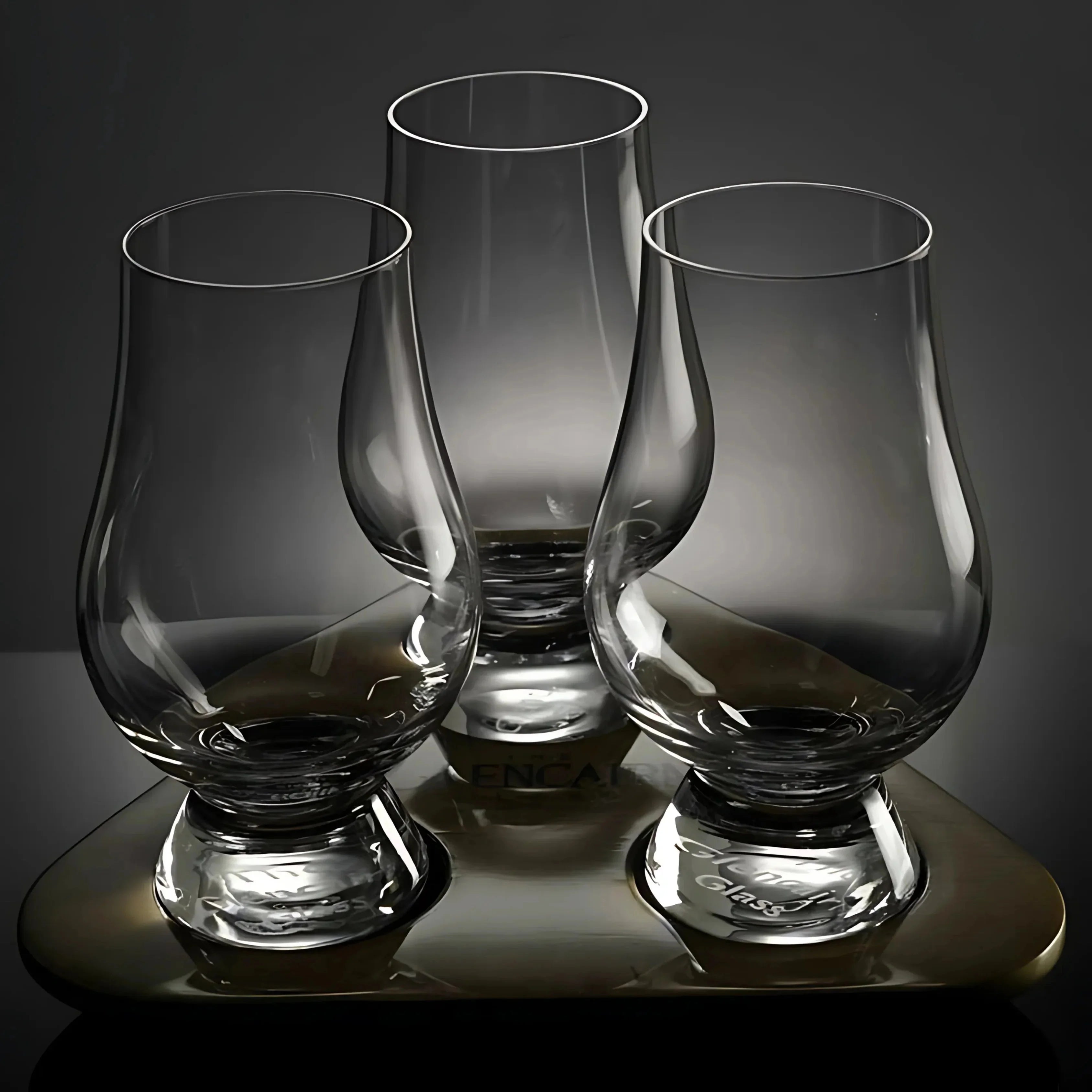 Close-up of The Glenkin Glass emphasizing clarity and fine craftsmanship. Close-up of The Glenkin Glass emphasizing clarity and fine craftsmanship.