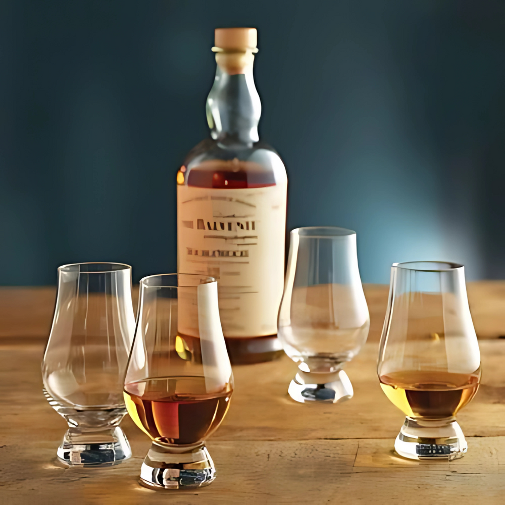 The Glenkin Glass with sleek, elegant design, ideal for whiskey or cocktails.