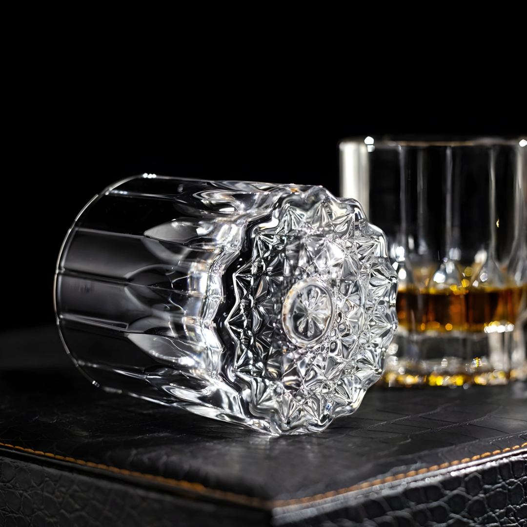 The Royal Crest Whiskey Glass – Set of 6 – Made with Sapphire Crystal The Royal Crest Whiskey Glass – Set of 6 – Made with Sapphire Crystal