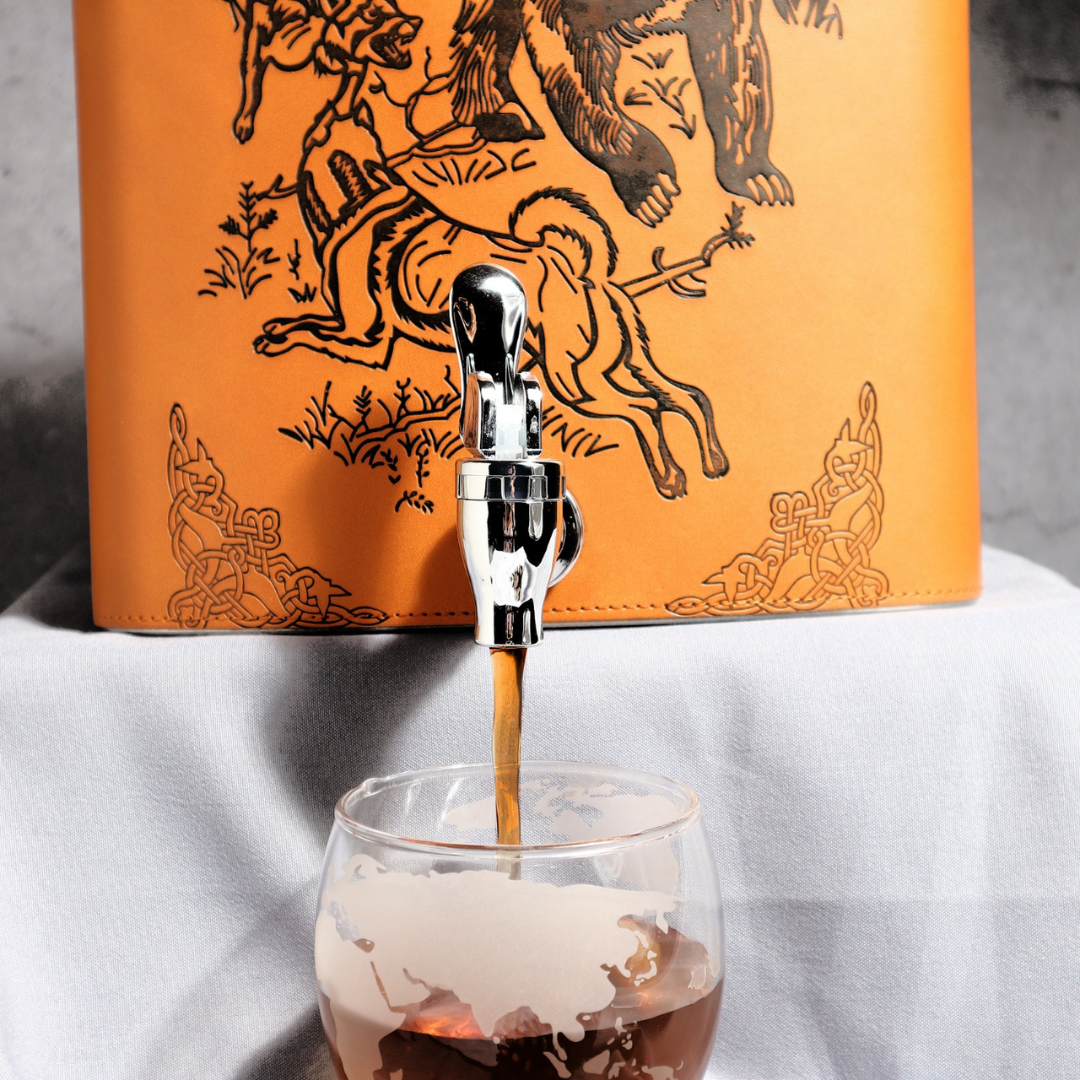 Leather Liquor Flask - 3.5 Litre