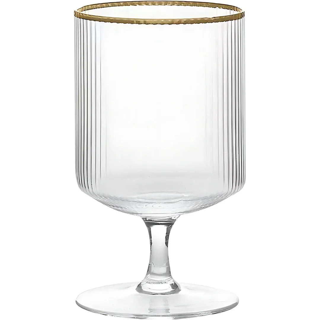 Gold Rim Brandy Glass