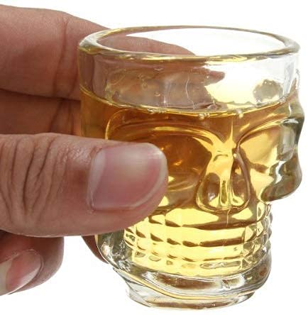 Skull Shot Glass Close-Up - Detailed and Intricate Design