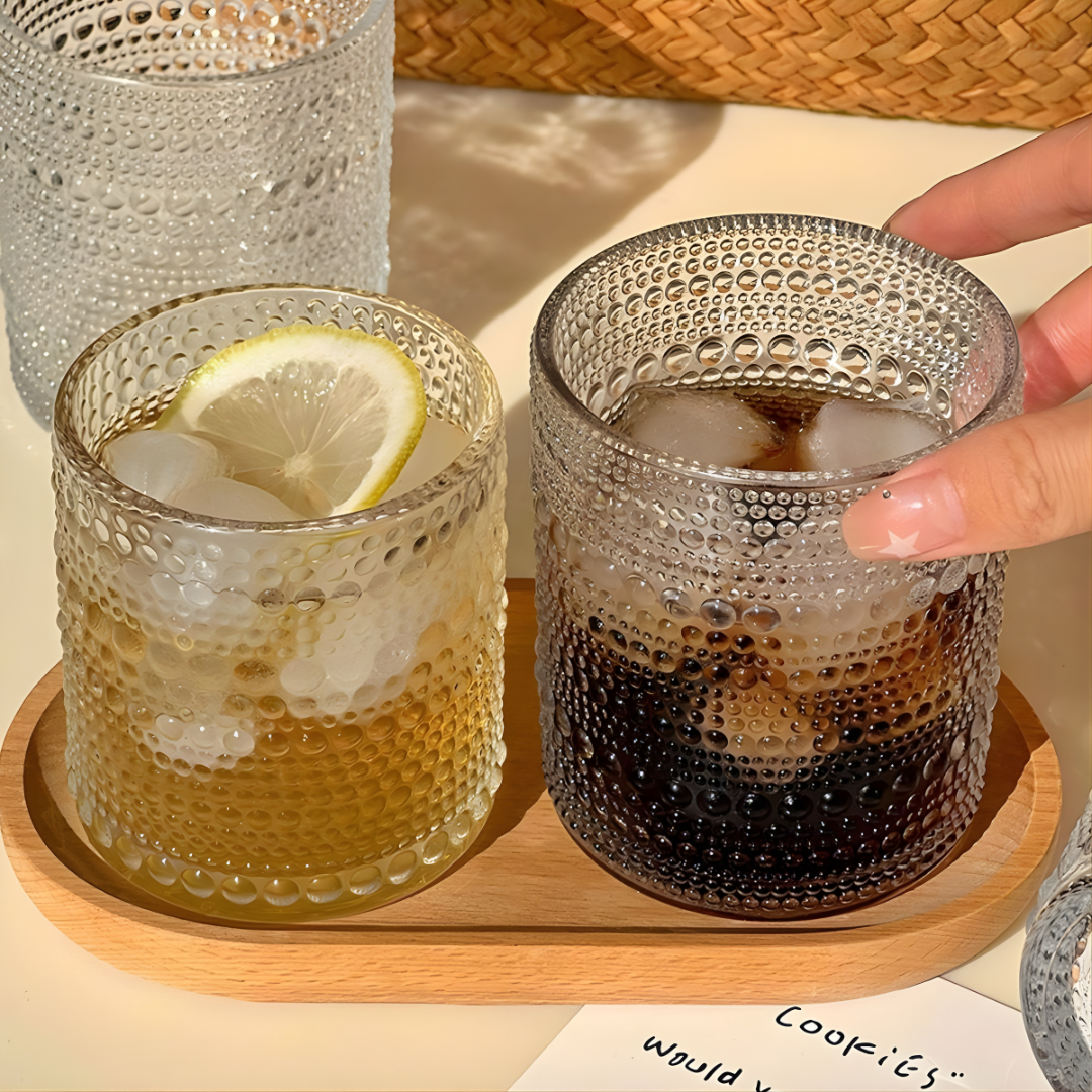 Crystal Bubbly Glass - Set Of 6
