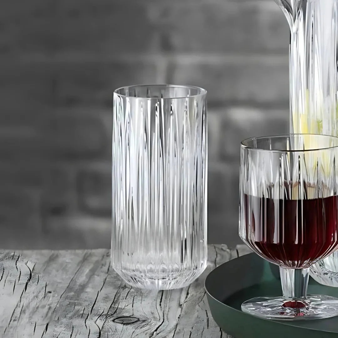 Ribbed Hi-Ball Glass (Set Of 6) Ribbed Hi-Ball Glass (Set Of 6)