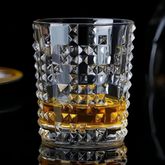 Dotty Crystal Whiskey Glass - Pack Of 6 (Made In Czech Republic)