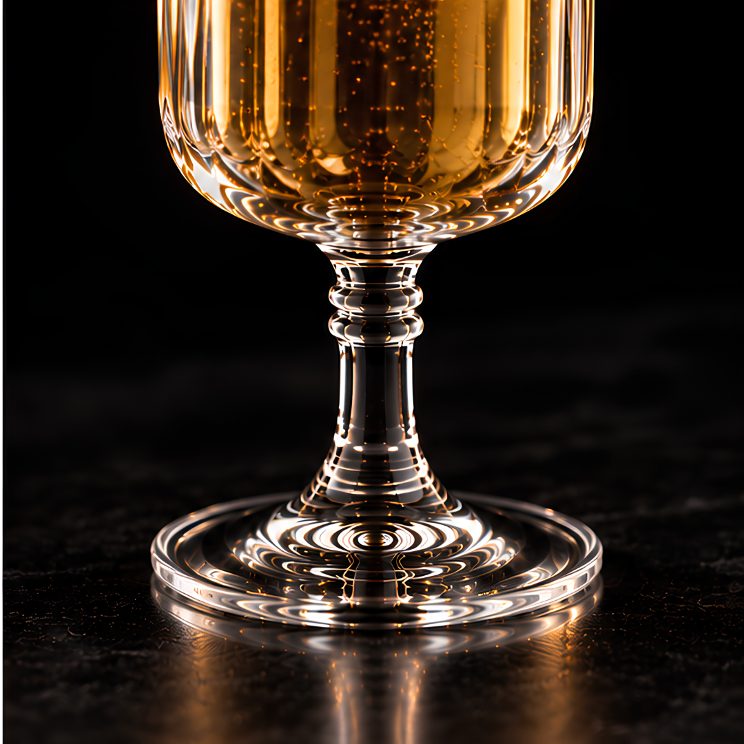 Japanese Crystal Beer Glass - Set Of 6 - 350 ML