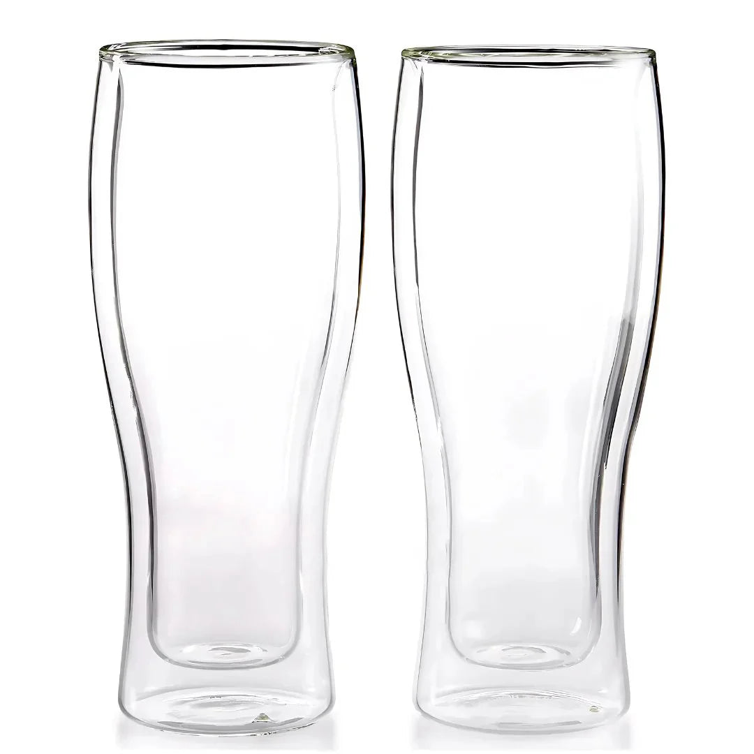 Double Wall Beer Glass (Pack Of 2)