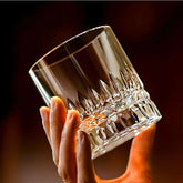 The Embossed Heavy Base Whiskey Glass