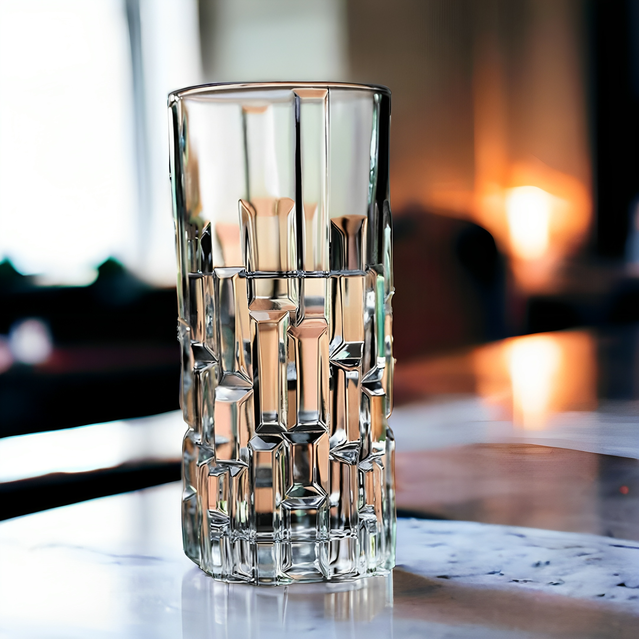 Crystal Cut Hi Ball Glass (Pack Of 6) Crystal Cut Hi Ball Glass (Pack Of 6)