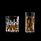 Crystal Cut Whiskey And Hi Ball Combo - Set Of 12