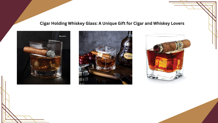 Cigar Holding Whiskey Glass