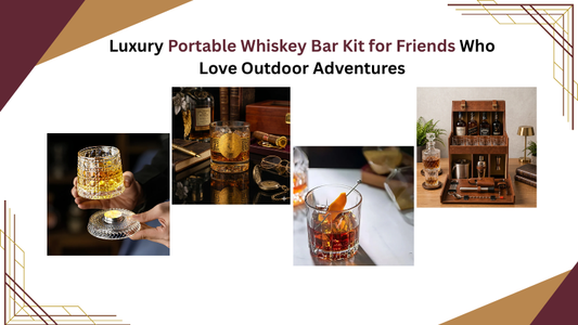 Portable Whiskey Bar Kit for Friends