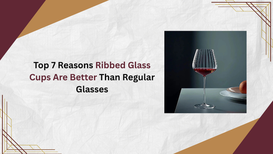 Ribbed Glass Cups