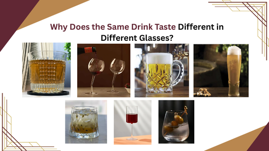 Same Drink Taste Different in Different Glasses
