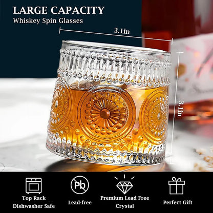 Embossed Revolving Glass