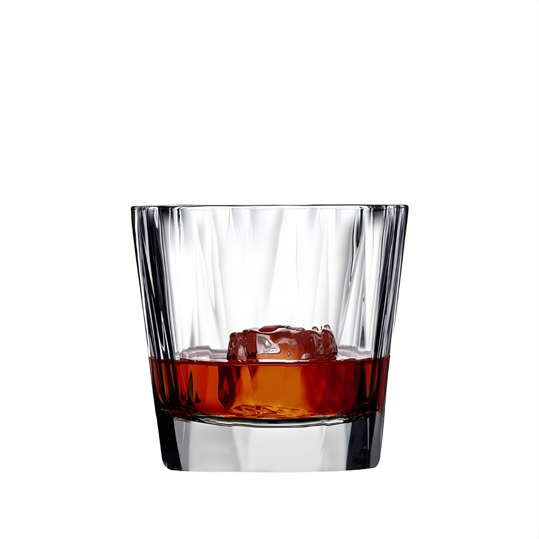 Crystal Ridge Whiskey Glass - Set Of 6 - Made In Italy