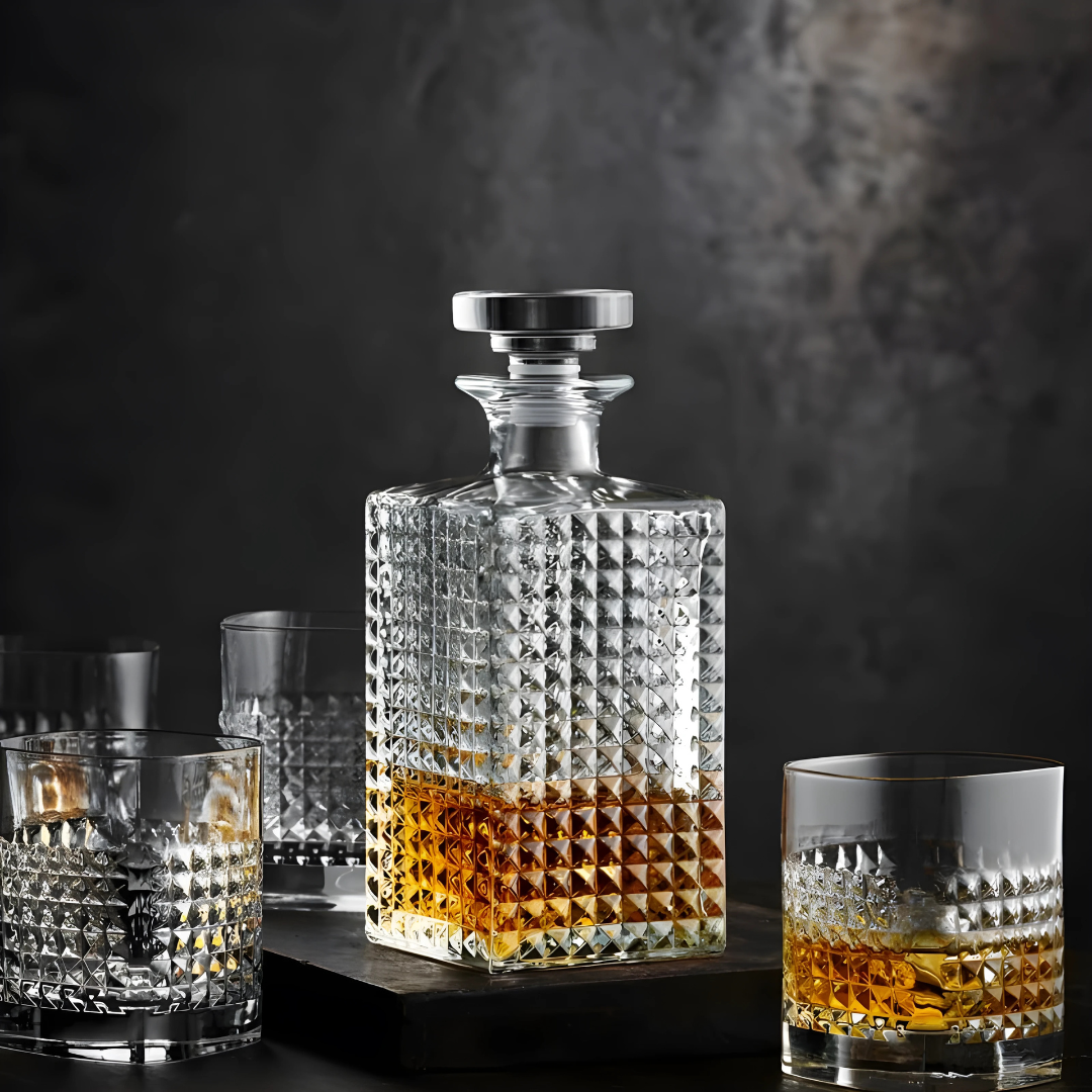 Crystal Dotshot Whiskey Decanter