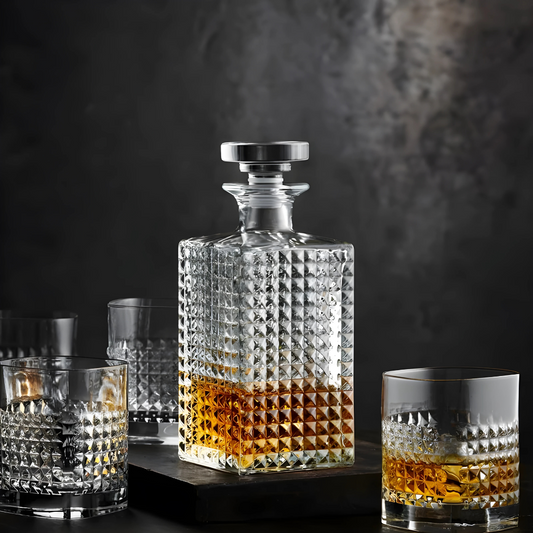 Crystal Dotshot Whiskey Decanter