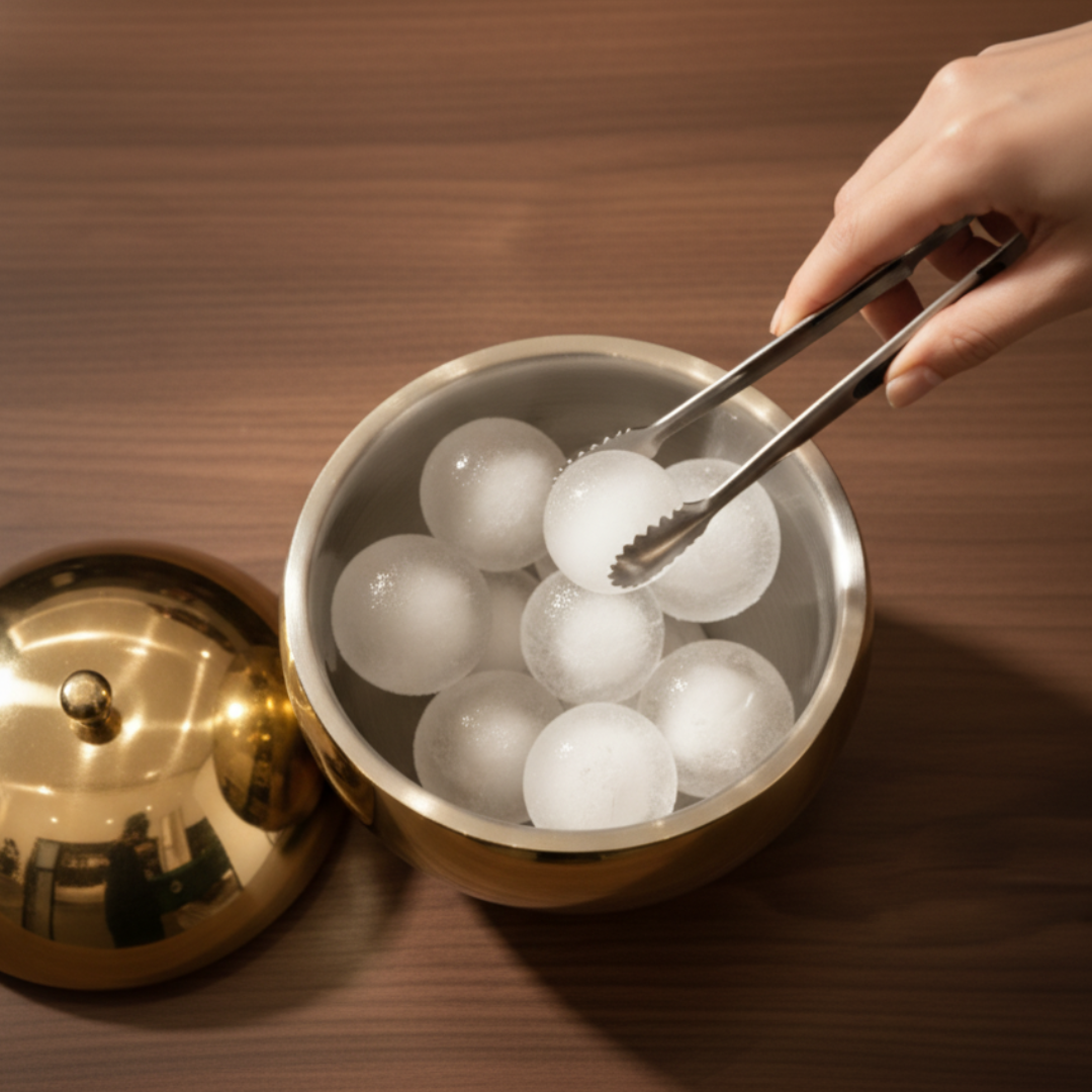 Ball Ice Bucket - Stainless Steel