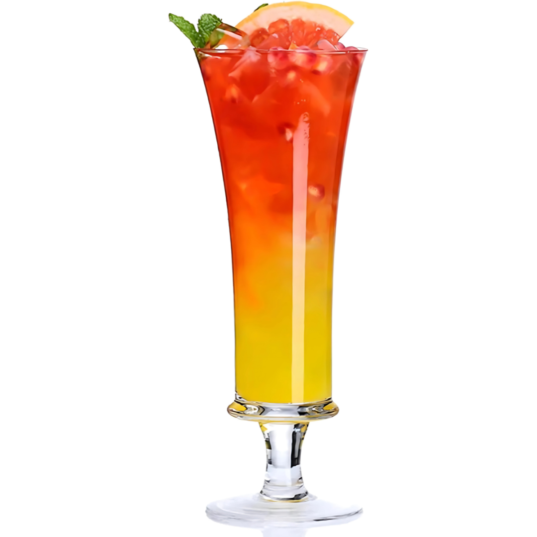 Fluted Crystal Beer Glass - Set Of 6