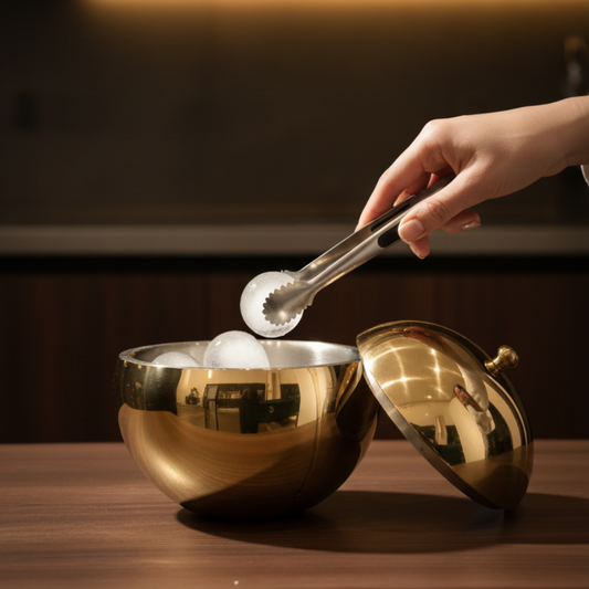 Ball Ice Bucket - Stainless Steel