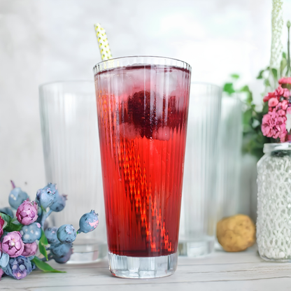 Striped Hi Ball Glass – Set of 6 | Made in Italy