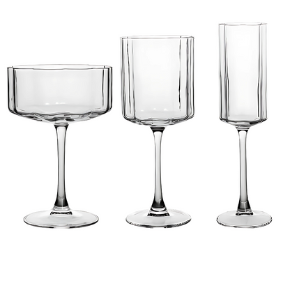 The Bloom Crystal Champagne Glass (Pack Of 6)