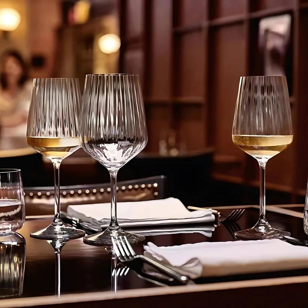 Stripped Wine Glass