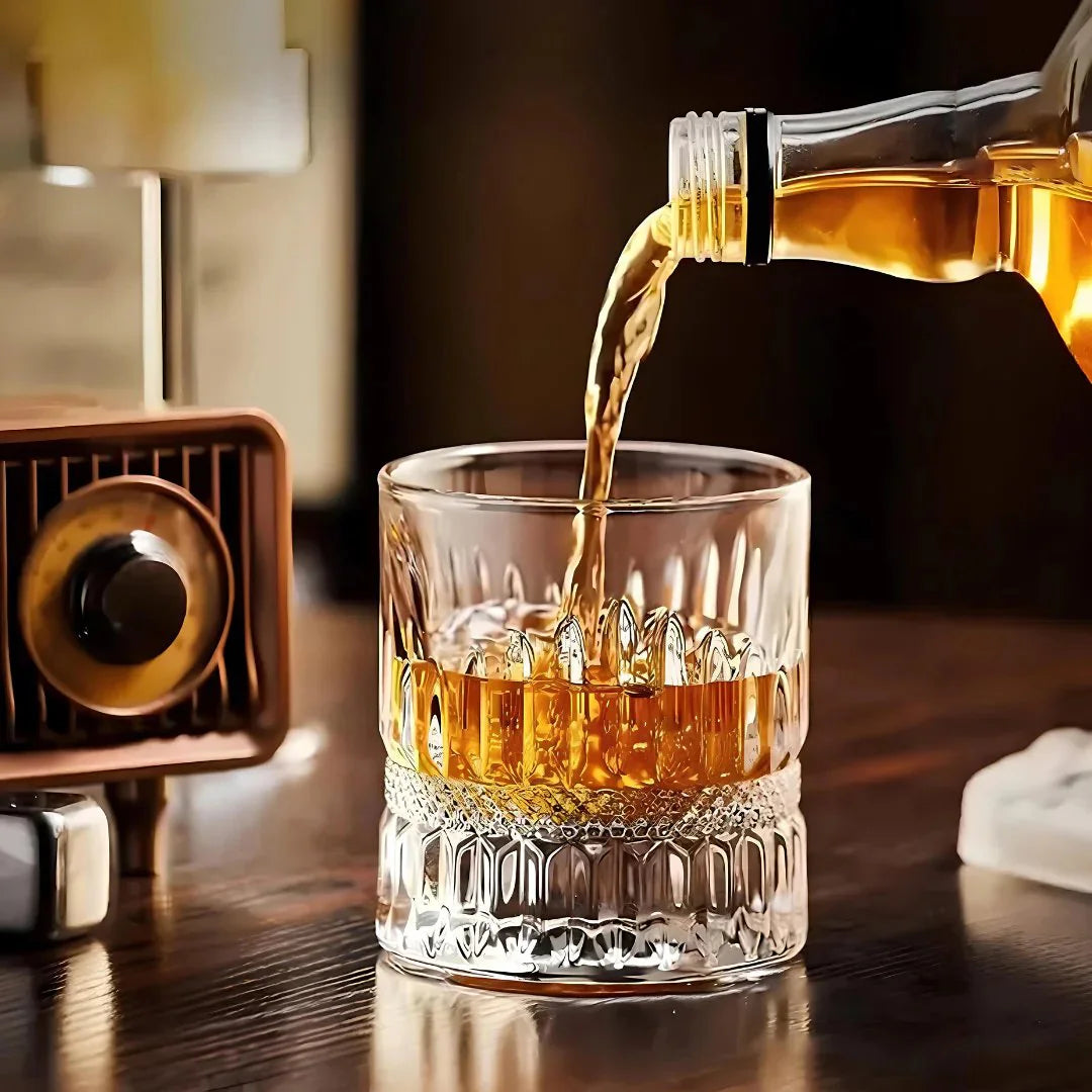 Grode Heavy Base Whiskey Glass - Set Of 6 -Heavy Crystal