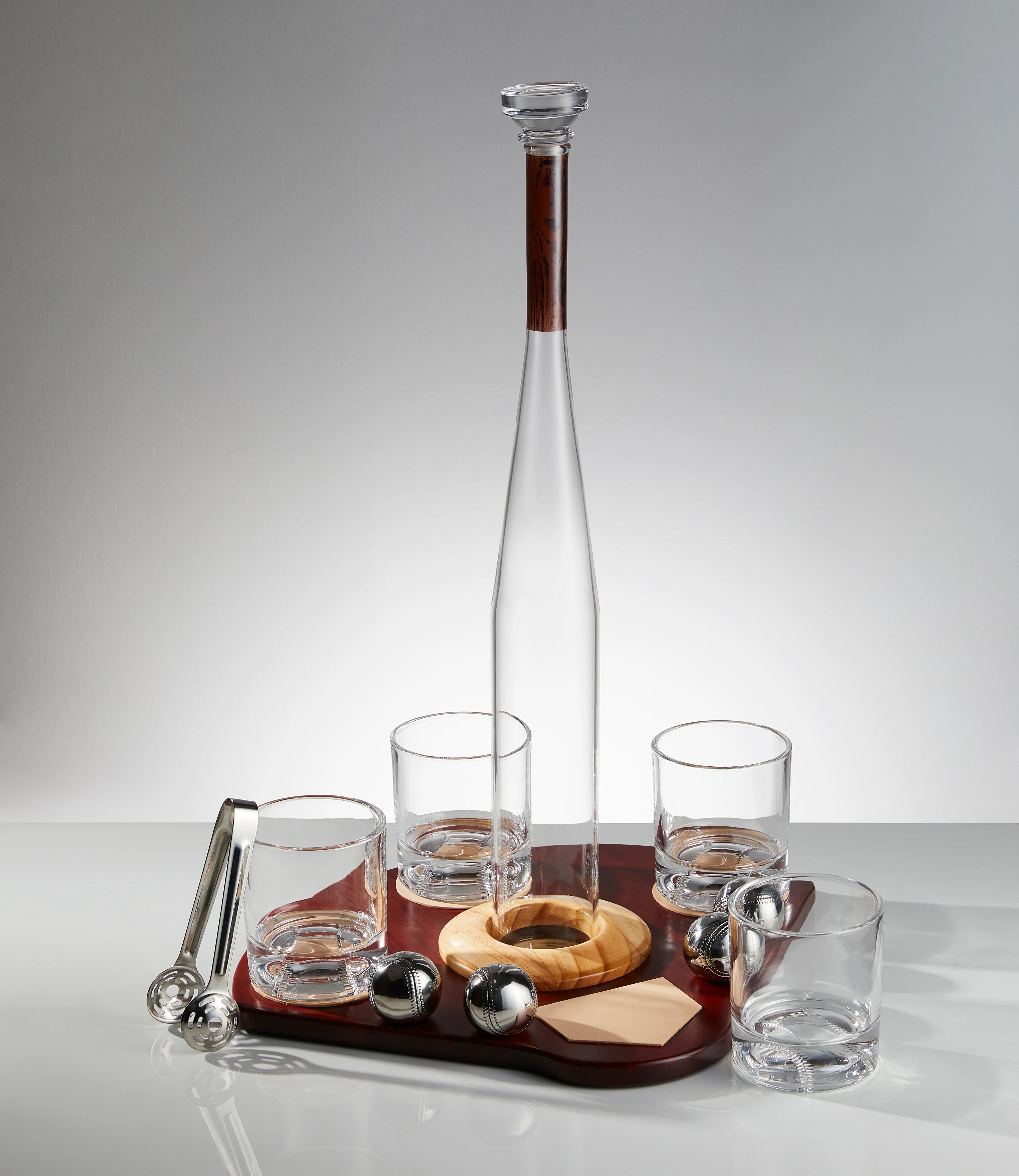 Baseball Whiskey Decanter Set - Pure Crystal (Premium Gift Box)