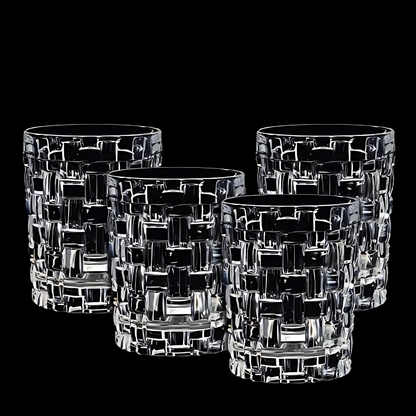 Crystal Gridlock Whiskey Tumbler (Pack Of 6) - Made Of Sapphire Crystal