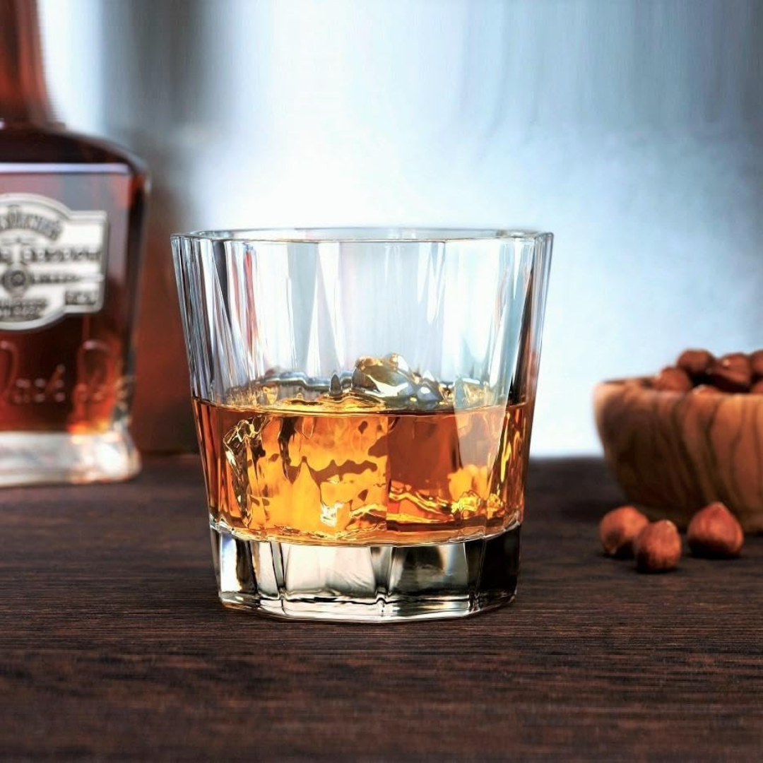 Crystal Ridge Whiskey Glass - Set Of 6 - Made In Italy