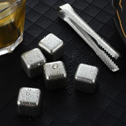 Whiskey Chilling Stones With Tong