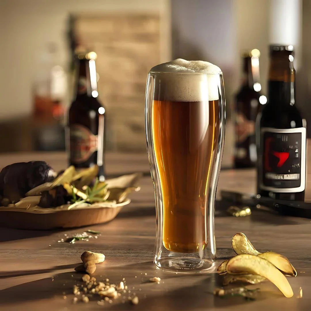 Double Wall Beer Glass (Pack Of 2)