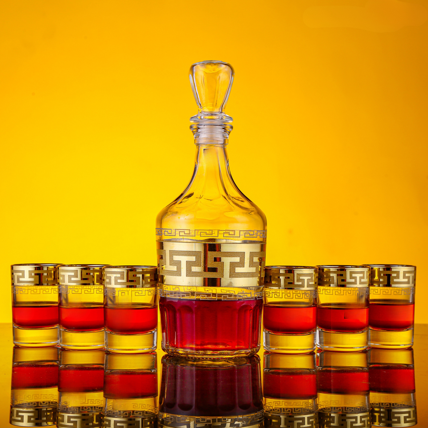 Gold Shot Decanter Set