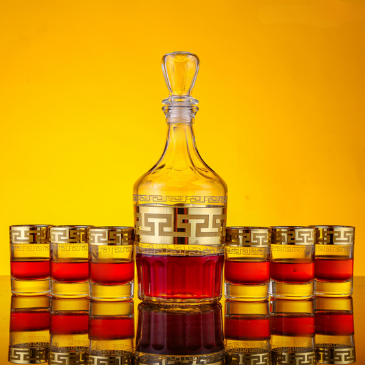 Gold Shot Decanter Set