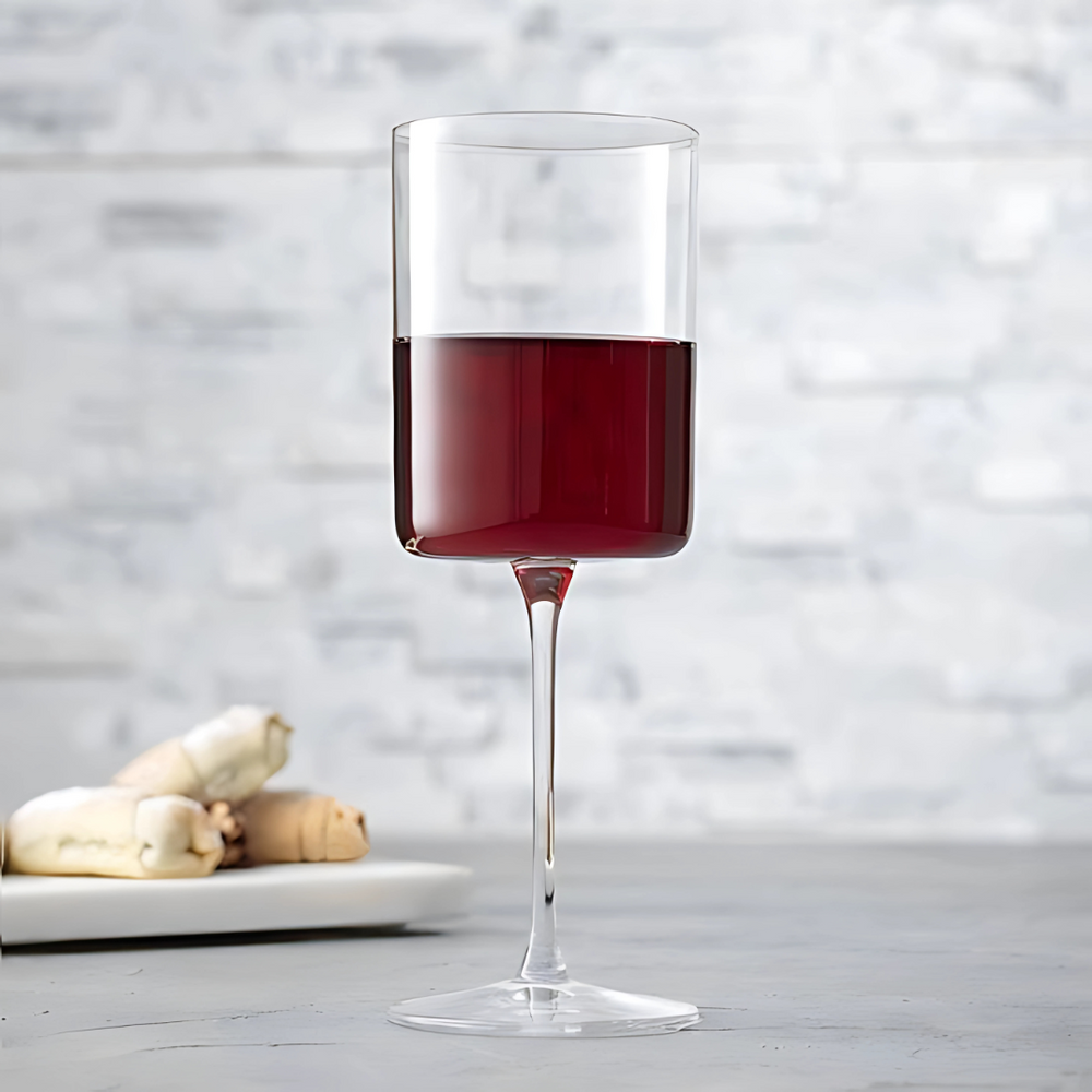 Monarch Stem Wine Glass — Pack of 6 showcasing red wine in pure crystal clarity and elegant design.