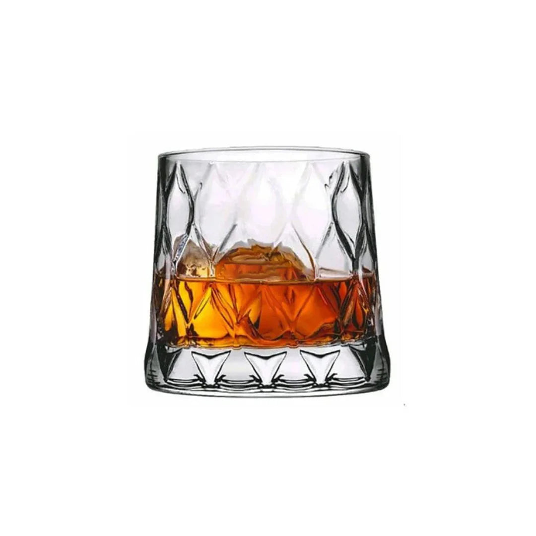 Leafy Whiskey Glass (Made In Italy) (Set Of 4)