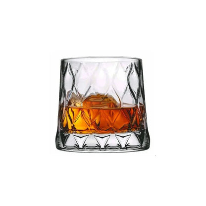 Leafy Whiskey Glass (Made In Italy) (Set Of 4)
