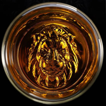 Lion Whiskey Glass - Heavy Crystal - Set Of 6
