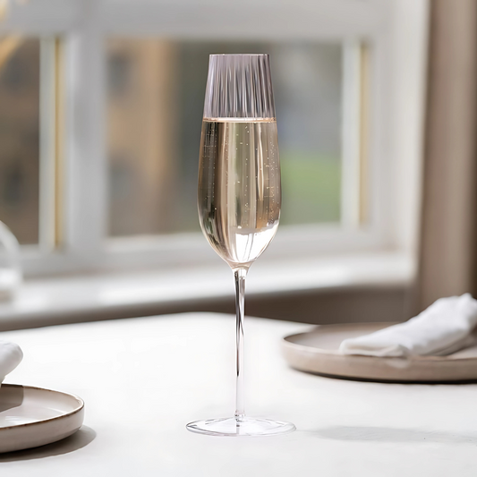 Ribbed Champagne Glass (Set Of 6)